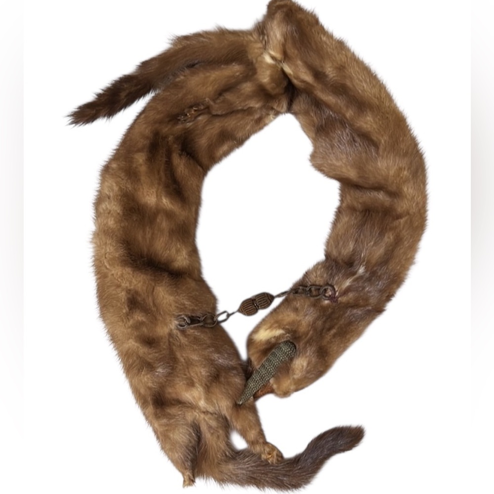 Vintage Fur collar scarf - Picture 3 of 8